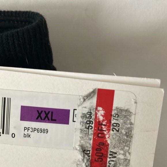 Calvin Klein Performance: Black Drawstring Wide Leg Pants- XXL - Picture 4 of 15